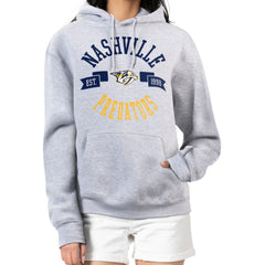 Nashville Predators G-III 4Her by Carl Banks Women's City Graphic Fleece Pullover Hoodie - Heather Gray | US 200592917