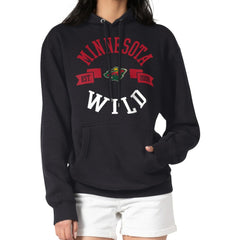 Minnesota Wild G-III 4Her by Carl Banks Women's City Graphic Fleece Pullover Hoodie - Black | US 200592918