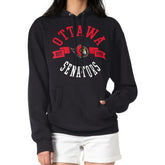 Ottawa Senators G-III 4Her by Carl Banks Women's City Graphic Fleece Pullover Hoodie - Black | US 200592922