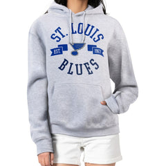 St. Louis Blues G-III 4Her by Carl Banks Women's City Graphic Fleece Pullover Hoodie - Heather Gray | US 200592936