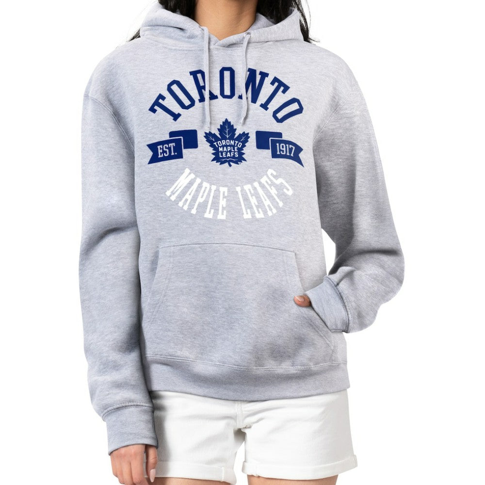 Toronto Maple Leafs G-III 4Her by Carl Banks Women's City Graphic Fleece Pullover Hoodie - Heather Gray | US 200592938