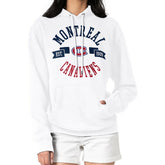 Montreal Canadiens G-III 4Her by Carl Banks Women's City Graphic Fleece Pullover Hoodie - White | US 200592957