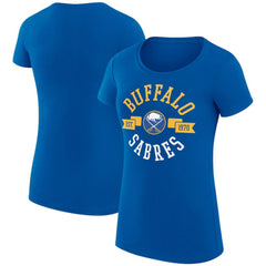 Buffalo Sabres G-III 4Her by Carl Banks Women's Super-Slim Fit Lightweight City Graphic Sport Crewneck T-Shirt - Royal | US 200593003