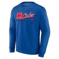 Chicago Cubs Fanatics Focus Fleece Pullover Sweatshirt - Royal Pullover