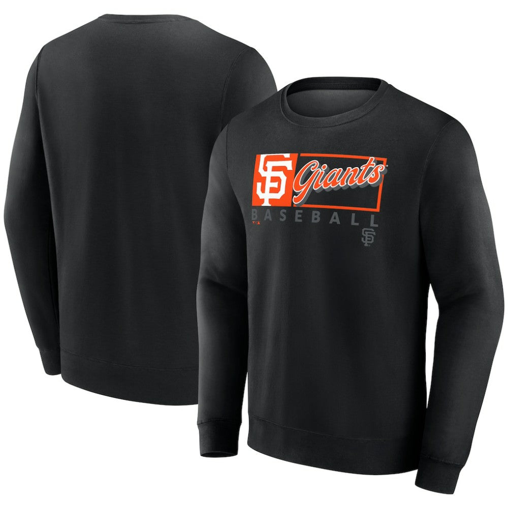 San Francisco Giants Fanatics Focus Fleece Pullover Sweatshirt - Black Pullover
