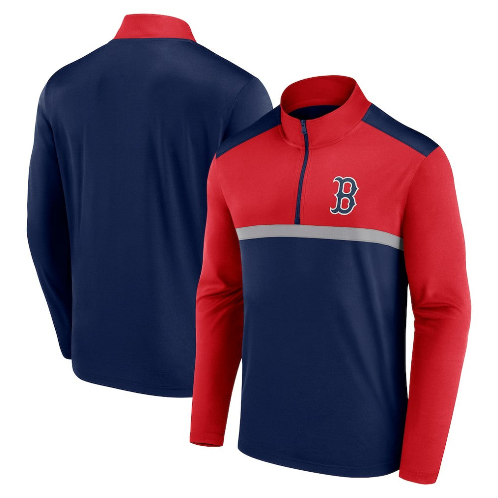 Boston Red Sox Fanatics Unstoppable Quarter-Zip Top - Navy Tops