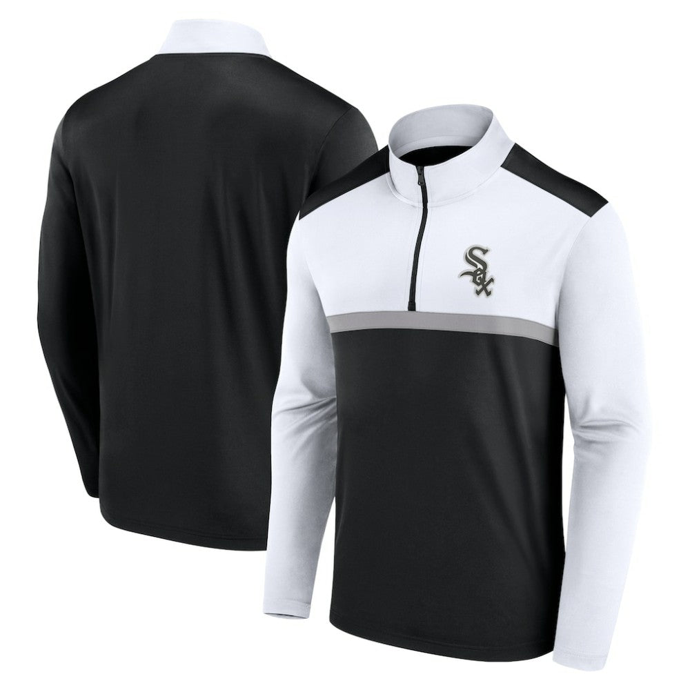 Chicago White Sox Fanatics Unstoppable Quarter-Zip Top - Black Tops