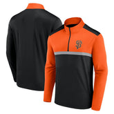 San Francisco Giants Fanatics Unstoppable Quarter-Zip Top - Black Tops