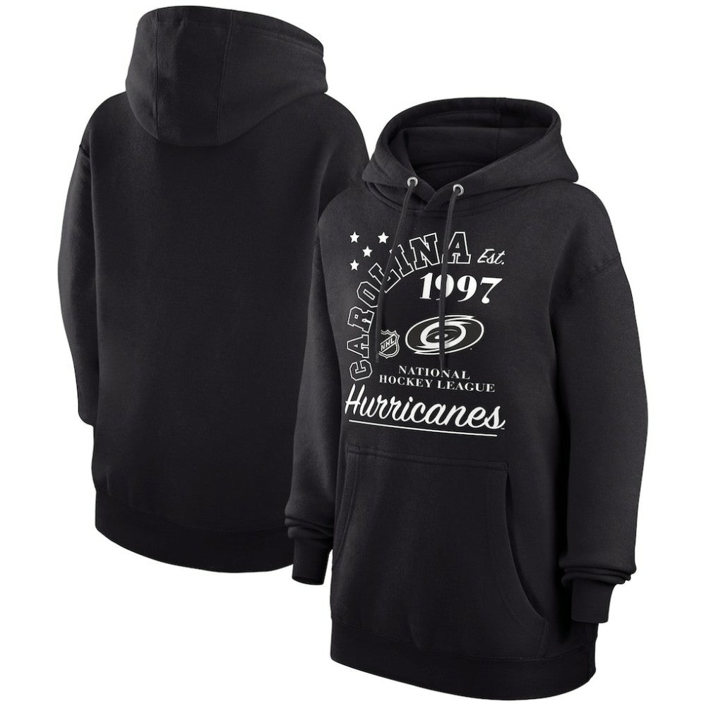 Carolina Hurricanes Starter Arch City Team Graphic Fleece Pullover Hoodie - Black | US 200594367