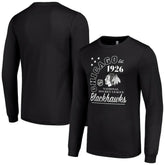 Chicago Blackhawks Starter Arch City Theme Graphic Long Sleeve T-Shirt - Black | US 200594596