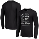 Detroit Red Wings Starter Arch City Theme Graphic Long Sleeve T-Shirt - Black | US 200594600