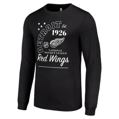 Detroit Red Wings Starter Arch City Theme Graphic Long Sleeve T-Shirt - Black | US 200594600