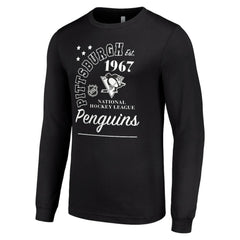 Pittsburgh Penguins Starter Arch City Theme Graphic Long Sleeve T-Shirt - Black | US 200594611