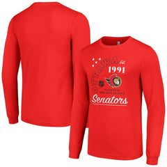 Ottawa Senators Starter Arch City Theme Graphic Long Sleeve T-Shirt - Red | US 200594628
