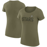Dallas Stars G-III 4Her by Carl Banks Women's Super-Slim Fit Lightweight Dot Print Team T-Shirt - Green | US 200595187