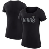 Los Angeles Kings G-III 4Her by Carl Banks Women's Super-Slim Fit Lightweight Dot Print Team T-Shirt - Black | US 200595211
