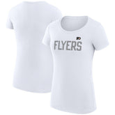 Philadelphia Flyers G-III 4Her by Carl Banks Women's Super-Slim Fit Lightweight Dot Print Team T-Shirt - White | US 200595251