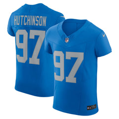Aidan Hutchinson Detroit Lions Alternate Vapor F.U.S.E. Elite Jersey - Blue Jerseys