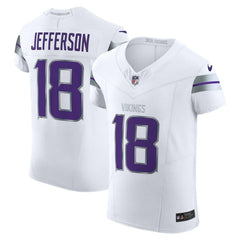 Justin Jefferson Minnesota Vikings Alternate Vapor F.U.S.E. Elite Player Jersey - White Jerseys