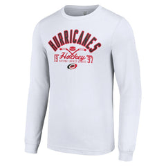 Carolina Hurricanes Starter Puck Long Sleeve T-Shirt - White | US 200597929