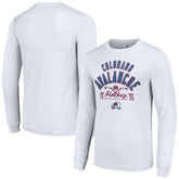 Colorado Avalanche Starter Puck Long Sleeve T-Shirt - White | US 200597933