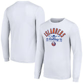 New York Islanders Starter Puck Long Sleeve T-Shirt - White | US 200597955