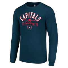 Washington Capitals Starter Puck Long Sleeve T-Shirt - Navy | US 200597988