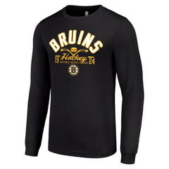 Boston Bruins Starter Puck Long Sleeve T-Shirt - Black | US 200598001