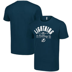 Tampa Bay Lightning Starter Half Puck T-Shirt - Navy | US 200598186