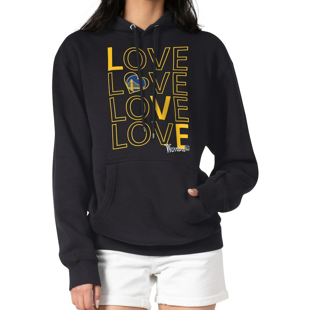 Golden State Warriors G-III 4Her by Carl Banks Women's Basketball Love Fleece Pullover Hoodie Black