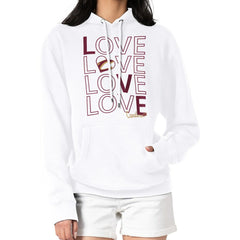 Cleveland Cavaliers G-III 4Her by Carl Banks Women's Basketball Love Fleece Pullover Hoodie White outlet