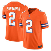 Patrick Surtain II Denver Broncos Alternate Mile High Collection 1977 Throwback Vapor F.U.S.E. Limited Jersey - Orange Jerseys