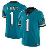 Travis Etienne Jacksonville Jaguars Prowler Throwback Vapor F.U.S.E. Limited Jersey - Teal Jerseys