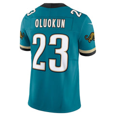 Foye Oluokun Jacksonville Jaguars Prowler Throwback Vapor F.U.S.E. Limited Jersey - Teal Jerseys