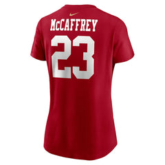 Christian McCaffrey San Francisco 49ers Women's Player Name & Number T-Shirt - Scarlet T-shirts