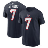 C.J. Stroud Houston Texans Player Name & Number T-Shirt - Navy T-shirts