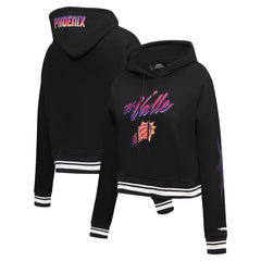 Phoenix Suns Pro Standard Women's 2023/24 City Edition Cropped Pullover Hoodie Black