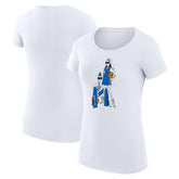 Dallas Mavericks G-III 4Her by Carl Banks Women's Super-Slim Fit Lightweight Basketball Girls T-Shirt White