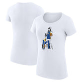Golden State Warriors G-III 4Her by Carl Banks Women's Super-Slim Fit Lightweight Basketball Girls T-Shirt White
