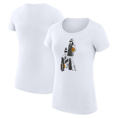 San Antonio Spurs G-III 4Her by Carl Banks Women's Super-Slim Fit Lightweight Basketball Girls T-Shirt White