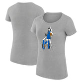 Dallas Mavericks G-III 4Her by Carl Banks Women's Super-Slim Fit Lightweight Basketball Girls T-Shirt Heather Gray