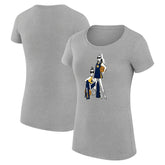 Indiana Pacers G-III 4Her by Carl Banks Women's Super-Slim Fit Lightweight Basketball Girls T-Shirt Heather Gray outlet