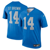 Amon-Ra St. Brown Detroit Lions Legend Player Performance Top - Blue Tops