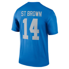 Amon-Ra St. Brown Detroit Lions Legend Player Performance Top - Blue Tops