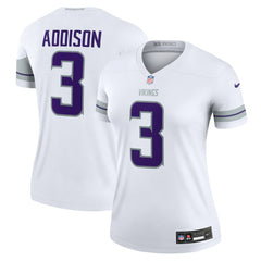 Jordan Addison Minnesota Vikings Women's Alternate Legend Player Performance Top - White Tops