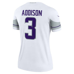 Jordan Addison Minnesota Vikings Women's Alternate Legend Player Performance Top - White Tops