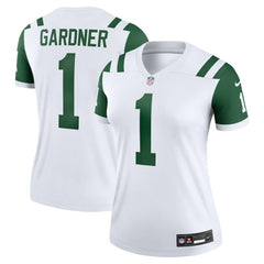 Ahmad Sauce Gardner New York Jets Women's Alternate Legend Player Performance Top - Classic Alternate White Tops
