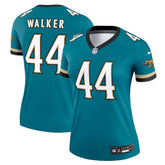 Travon Walker Jacksonville Jaguars Women's Alternate Legend Player Performance Top - Prowler Throwback Teal Tops