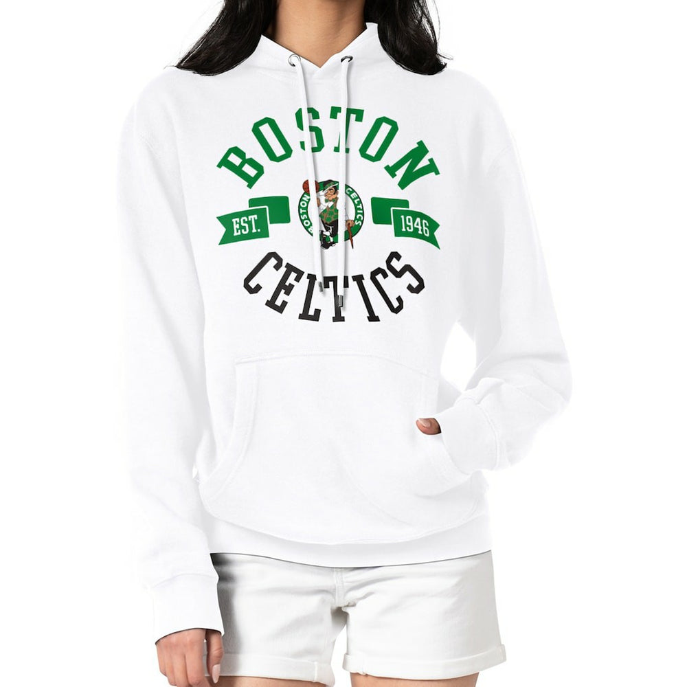 Boston Celtics G-III 4Her by Carl Banks Women's City Pullover Hoodie White