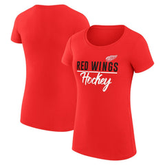 Detroit Red Wings G-III 4Her by Carl Banks Women's Super-Slim Fit Lightweight Team Sport T-Shirt - Red | US 200602503
